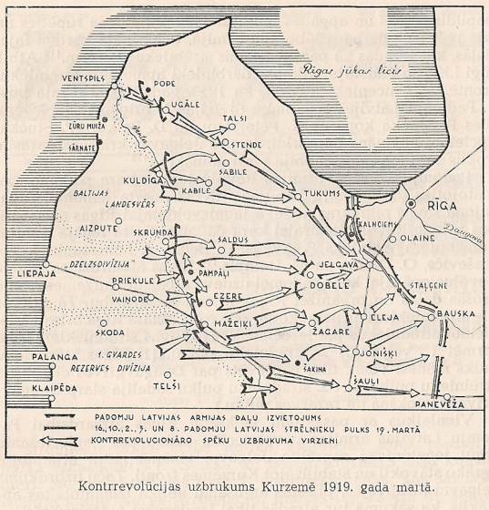 Kontrrevolūcijas uzbrukums Kurzemē 1919g.