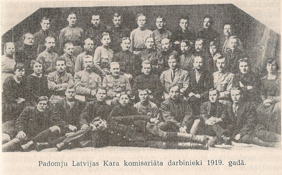 Padomju Latvijas Kara komisariāta darbnieki 1919g