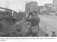 Позиции защитников Риги на берегу Даугавы октябрь-ноябрь 1919 год